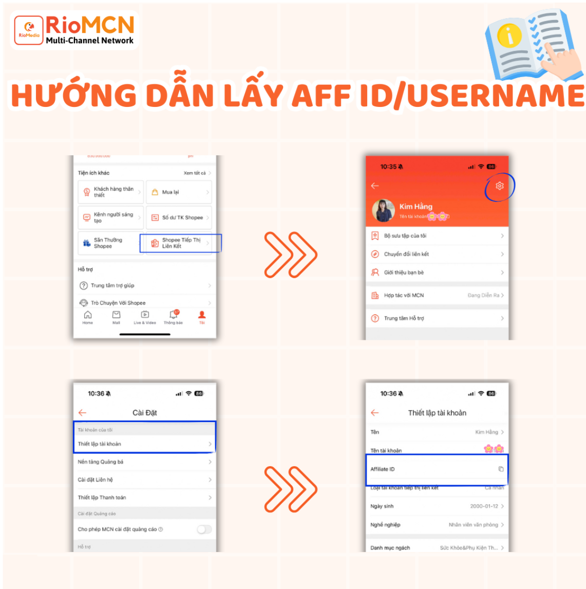 Hướng dẫn lấy AFF ID